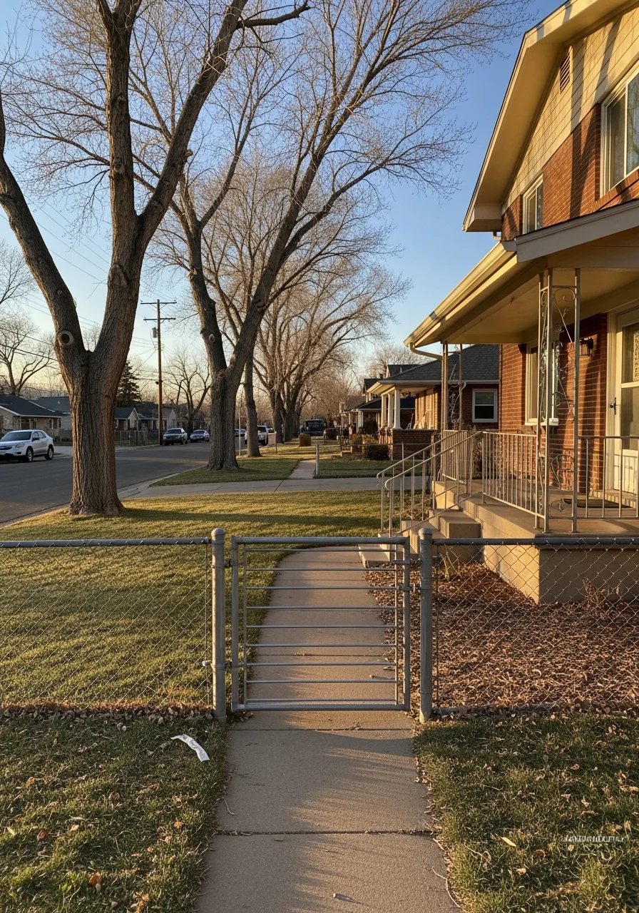 Residential renovation in Longmont neighborhood showing completed exterior work.